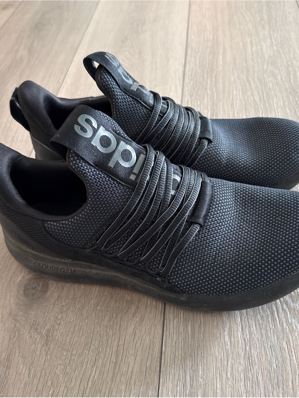 adidas Men's Black Slip-On Athletic Trainers